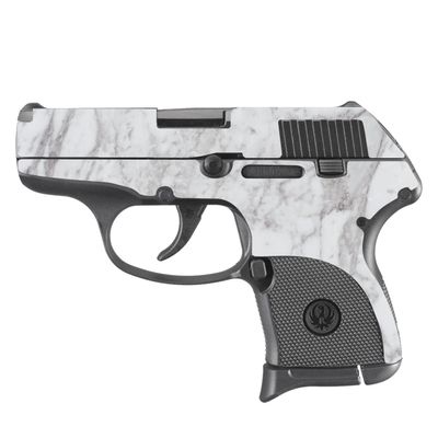 MightySkins Skin Compatible with Ruger LCP 380 - Frost Marble | Protective, Durable, and Unique Vinyl Decal wrap Cover | Easy to Apply, Remove, and Change Styles | Made in The USA