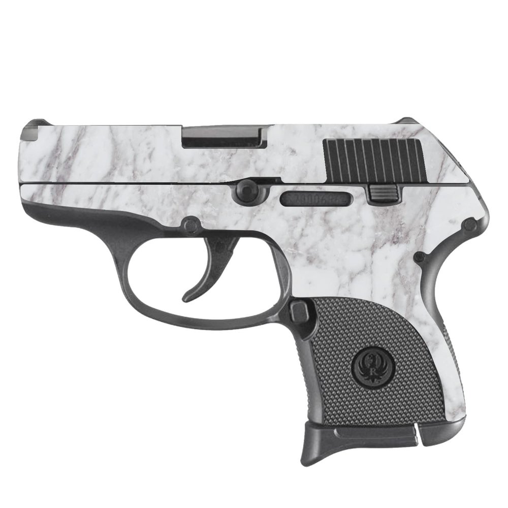MightySkins Skin Compatible with Ruger LCP 380 - Frost Marble | Protective, Durable, and Unique Vinyl Decal wrap Cover | Easy to Apply, Remove, and Change Styles | Made in The USA