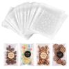 NPLUX 100PACK Self Adhesive Cookie Bags Cellophane Treat Bags Thank You for Gift Giving Candy with Stickers(White Polka Dot,4x6 INCH) view 1