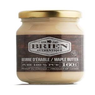 Brien Maple Butter | Soft Spreadable Maple Cream | Vegan, Paleo Maple Butter Contains No Milk | Made With Grade A Pure Maple Syrup 5.6 Ounces