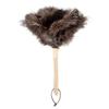YF-ANEN Dust Artifact Ostrich Feather Duster, Natural Ostrich Feather with Wooden Handle and Eco-Friendly Reusable Duster Cleaning Supplies, Brown view 1