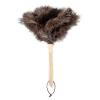 YF-ANEN Dust Artifact Ostrich Feather Duster, Natural Ostrich Feather with Wooden Handle and Eco-Friendly Reusable Duster Cleaning Supplies, Brown view 2
