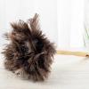 YF-ANEN Dust Artifact Ostrich Feather Duster, Natural Ostrich Feather with Wooden Handle and Eco-Friendly Reusable Duster Cleaning Supplies, Brown view 4