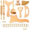 Chumia 10 Pieces Wood Massage Tools Wooden Maderoterapia Kit Therapy Tools Massage Roller Lymphatic Drainage Health Care for Neck Leg Back Arm Body Muscle Pain Relief view 1