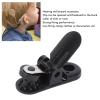 20PCS Hearing Aid Lanyard Clip, Black Plastic Portable Hearing Aid Clip Holder Replacement Accessory for Hearing Aid Lanyards, Mobile Phone Anti Lost Ropes, Access Control Cards view 2