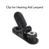 20PCS Hearing Aid Lanyard Clip, Black Plastic Portable Hearing Aid Clip Holder Replacement Accessory for Hearing Aid Lanyards, Mobile Phone Anti Lost Ropes, Access Control Cards view 4