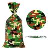 Lecpeting 100 Pcs Camouflage Treat Bags Camo Print Cellophane Candy Bags Army Party Favor with Twist Ties for Camouflage Theme Birthday Party Supplies view 3