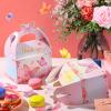 Nezyo 24 Pcs Butterfly Party Favor Treat Boxes, Pink and Purple Butterfly Floral Goodie Gable Candy Box Paper Gift Box for Birthday Party Supplies Baby Shower Wedding view 2