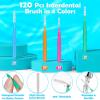 Modacraft 120Pcs Interdental Brush 4 Sizes Braces Brush Toothpicks with Soft Bristles 360 Bendable Floss Heads Dental Brushes Between Teeth Gum Braces Cleaning Kit Oral Tooth Cleaning Tool view 4