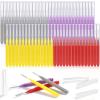 Modacraft 120Pcs Interdental Brush 4 Sizes Braces Brush Toothpicks with Soft Bristles 360 Bendable Floss Heads Dental Brushes Between Teeth Gum Braces Cleaning Kit Oral Tooth Cleaning Tool view 1