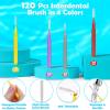 Modacraft 120Pcs Interdental Brush 4 Sizes Braces Brush Toothpicks with Soft Bristles 360 Bendable Floss Heads Dental Brushes Between Teeth Gum Braces Cleaning Kit Oral Tooth Cleaning Tool view 4