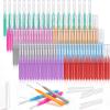 Modacraft 120Pcs Interdental Brush 7 Sizes Braces Brush Toothpicks with Soft Bristles 360 Bendable Floss Heads Dental Brushes Between Teeth Gum Braces Cleaning Kit Oral Tooth Cleaning Tool view 1