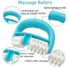 Cellulite Massage, Manual Roller Massages with Two-Wheel Handle,Relax Muscles to Relieve Stress,Increases Blood Circulation,Apply to Arm/Shoulder/Leg/Back/Buttocks/Abdomen(Blue) view 3
