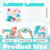 24 Pieces Pill Pouch Bags Zippered Set Reusable Translucent Medicine Organizer Sealing Travel Plastic Bags with Slide Lock for Storage(Turquoise) view 2