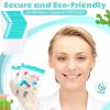 24 Pieces Pill Pouch Bags Zippered Set Reusable Translucent Medicine Organizer Sealing Travel Plastic Bags with Slide Lock for Storage(Turquoise) view 3