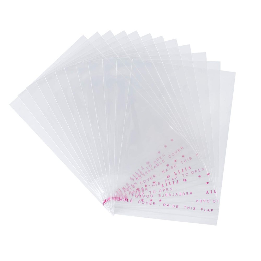 NBEADS About 1000 Pcs Clear OPP Cellophane Bags, OPP Plastic Bags Self-Adhesive Sealing Treat Bags Cello Bags for Candy Cookies, 3.93x2.75"