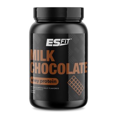 ES FIT Whey Protein Powder - Post Workout Whey Protein Isolate for Muscle Recovery, Non-GMO, BCAAs, Superior Taste, Tested and Certified, Milk Chocolate, 2 Pounds