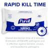 PURELL Healthcare Surface Disinfecting Wipes, 72 Count Flowpack, 7.4" x 9" Wipes (Pack of 12)  9370-12 view 4