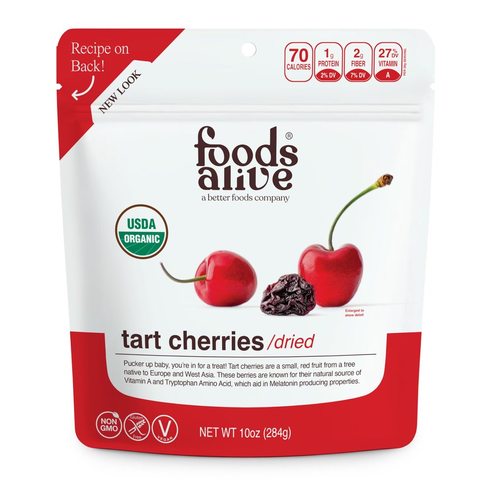 Foods Alive | Organic Tart Cherries | 10 oz (2-Pack)