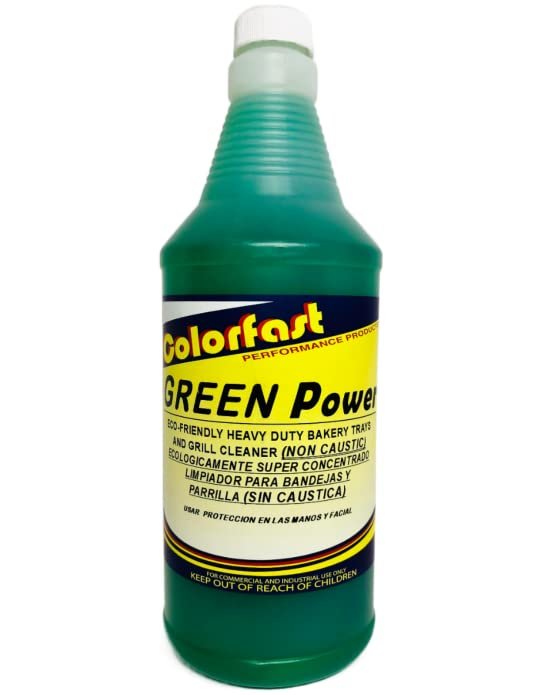 Green Power (4x 32oz Bottles) - Griddle & Flat Grill Surface Cleaner, Food-Safe, Non-Caustic, Biodegradable, Concentrated Formula, No Harsh Fumes.