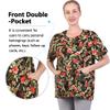 Post Shoulder Surgery Shirt - Rehab Clothes Short Sleeve Post Mastectomy Shirts with Drain Management Pockets (AA11-M) view 3