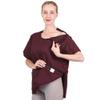 Post Shoulder Surgery Shirt with Drain Management Pockets - Short Sleeve Rehab Clothes for Post Mastectomy Recovery (AA10-S) view 1