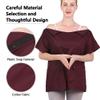 Post Shoulder Surgery Shirt with Drain Management Pockets - Short Sleeve Rehab Clothes for Post Mastectomy Recovery (AA10-S) view 2
