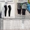 2Pairs Leg Sleeves,Full Leg Compression Sleeve,Compression Long Knee Sleeve,Sports Compression UV Long Leg Sleeves with Anti-slip Silicone Strips for Men Women Running Basketball(White&Black X-Large) view 3