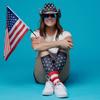 Foot Traffic Compression American Flag Socks S/M, Shoe Size 4-10, One Pair. view 4