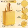 Woanger 48 Pack Christmas Glitter Gift Bags with Handle Reusable Goodie Bags Non Woven Glitter Bling Tote for Wedding Birthday Bridal Shower Holiday Party(7.9 x 3.9 x 9.8 Inch,Gold) view 2