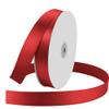 1" Wide x 100 Yards Single Face Polyester Satin Ribbon, Satin Ribbon for Crafts, Gift, Hair Bows, Wedding Party Decoration, Bow Making & Other Projects (Red) view 1