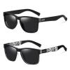 2pcs outdoor Sports cycling driving Sunglasses with Readers for Men and Women Reading Sun Tinted Glasses with Full Readers (2pcs-black&black white, 0, multiplier_x) view 1