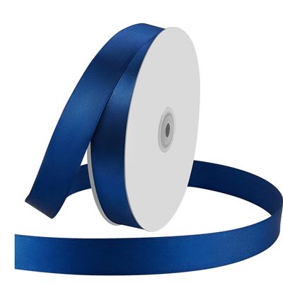 1" Wide x 100 Yards Single Face Polyester Satin Ribbon, Satin Ribbon for Crafts, Gift, Hair Bows, Wedding Party Decoration, Bow Making & Other Projects (Navy Blue)
