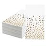 Pack of 120 Gold Foil Guest Napkins White and Golden Polka Dots Disposable Hand Towels Metallic Dinner Paper Napkins for Wedding Baby Bridal Shower Bathroom Party Supplies view 1