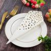 Pack of 120 Gold Foil Guest Napkins White and Golden Polka Dots Disposable Hand Towels Metallic Dinner Paper Napkins for Wedding Baby Bridal Shower Bathroom Party Supplies view 3