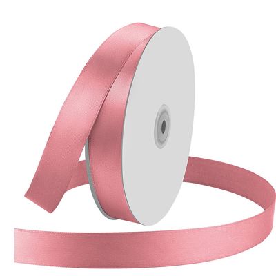 1" Wide x 100 Yards Single Face Polyester Satin Ribbon, Satin Ribbon for Crafts, Gift, Hair Bows, Wedding Party Decoration, Bow Making & Other Projects (Pink)
