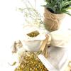 100% Naturally Dried Chamomile Flowers, Jute & Wooden Beaded Drawstring Sack, 1/2 oz view 3