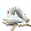 100% Naturally Dried Jasmine Flowers, Jute & Wooden Beaded Drawstring Sack, 1/2 oz view 4