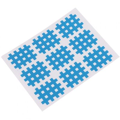 10PCS/Bag Spiral Cross Kinesiology Tape,Tapes for Sore Joints, Pain Relief Stickers, Cross Tapes for Tense Muscles, Sport Muscle Tape, Sports Papers(light blue), Tapes for Sore Joints, 10PCS/Bag