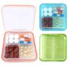 3PCS Pill Case for Pocket Travel Pill Organizer Small Pill Box Portable 4 Compartments Removable Medicine Organizer for Vitamin Fish Oil (3PCS) view 1