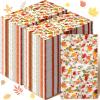 Hotop 200 Fall Napkins Paper Disposable Napkin Thanksgiving Guest Decorative Hand Towels Decor for Autumn Harvest Guests Towel Dinner Home Kitchen Bathroom Holiday Party, 33 x 40 centimeters view 1