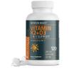 Bronson Vitamin K2 D3 (MK7) Supplement Non-GMO Formula Vitamin D3 5000IU (125 mcg) & 90 mcg K2 MK-7, Easy to Swallow D & K Complex, 120 Tablets view 1