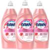 Dawn Ultra Gentle Clean Dishwashing Liquid Dish Soap, Pomegranate and Rose Water Scent, 34 Fl Oz (Pack of 3) view 1