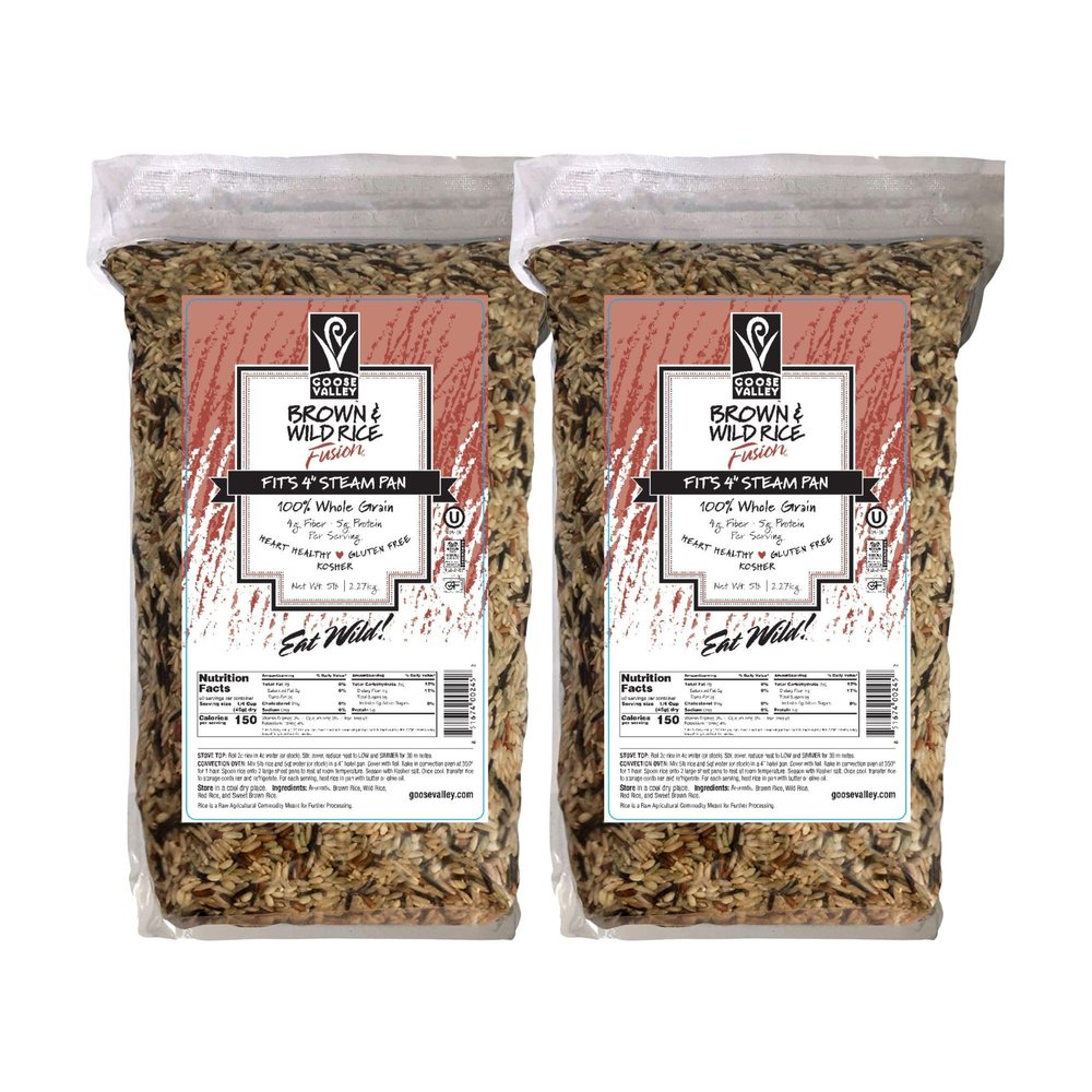 Goose Valley Brown & Wild Rice Fusion, 5 lb, 2.27 kg (Pack of 2)