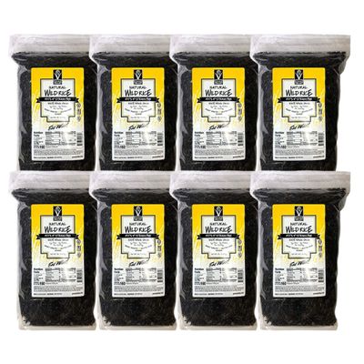Goose Valley Natural Wild Rice - Family Reserve 5 lbs (Pack of 8) - Variety of Jumbo High Fiber and High Protein Whole Grain Rice for Healthy Heart