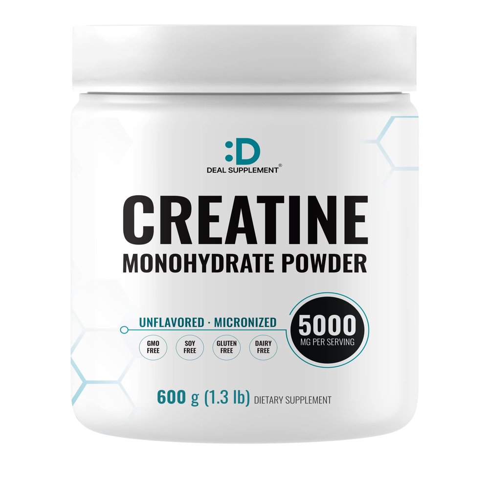 Instant Creatine Monohydrate Powder, 5g Per Serving  120 Servings | Micronized, Unflavored, Fast Absorbing Formula | Supports Strength, Power & High-Intensity Training | Vegan, Keto, Non-GMO