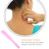 EXCEART Portable Massage Stick 14.76 Inch Silicone Body Acupoint Massager for Shoulder Back Neck Circulation Pain Relief and Muscle Relaxation view 3