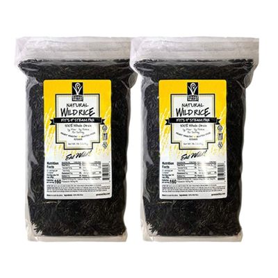 Goose Valley Natural Wild Rice - Family Reserve 5 lbs - Variety of Jumbo High Fiber and High Protein Whole Grain Rice for Healthy Heart Pack of 2