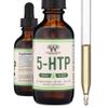 5HTP Liquid Drops - More Absorbable and Effective Than 5 HTP Capsules (60 Servings of 50mg 99%+ 5-HTP) Serotonin Supplement for Mood, Sleep, and Relaxation by Double Wood view 1