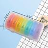 EXCEART Rainbow 21 Compartments Weekly Pill Organizer Travel Medicine Dispenser Round Vitamin Container Portable Holder for Daily Medication Storage view 2